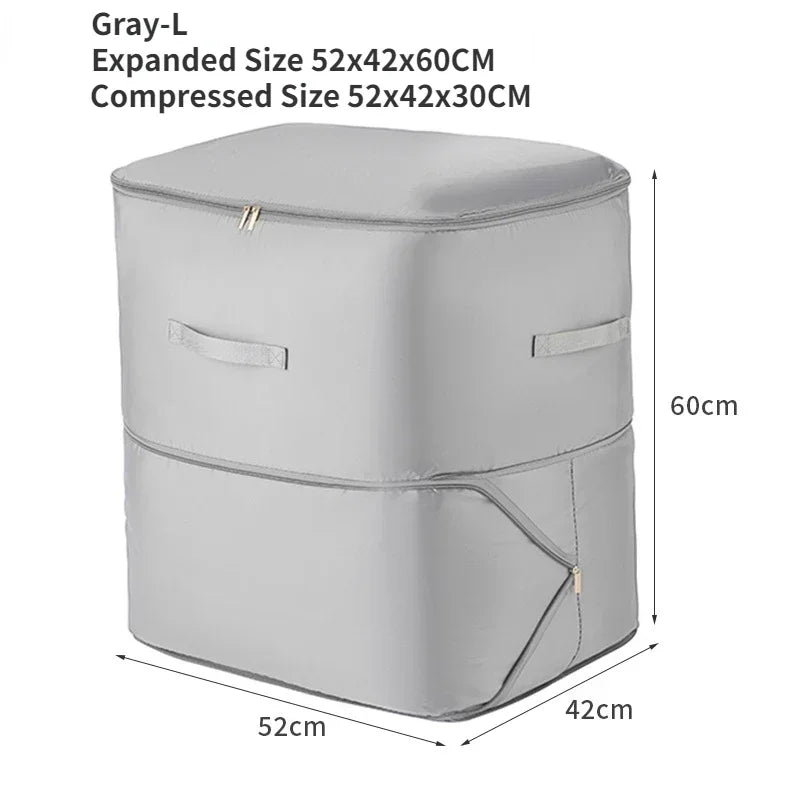 Large Compression Storage Bag – Space Saving Quilt Organizer for Closet