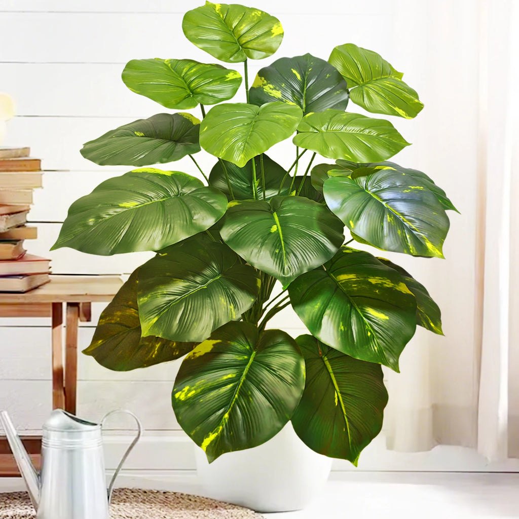 Artificial Tropical Leaf Plant – 60-103cm Potted Faux Greenery for Home Decor