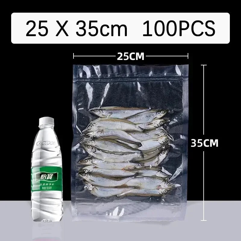 Heavy Duty Vacuum Sealer Bags – 100 Quart Size for Food Storage and Sous Vide