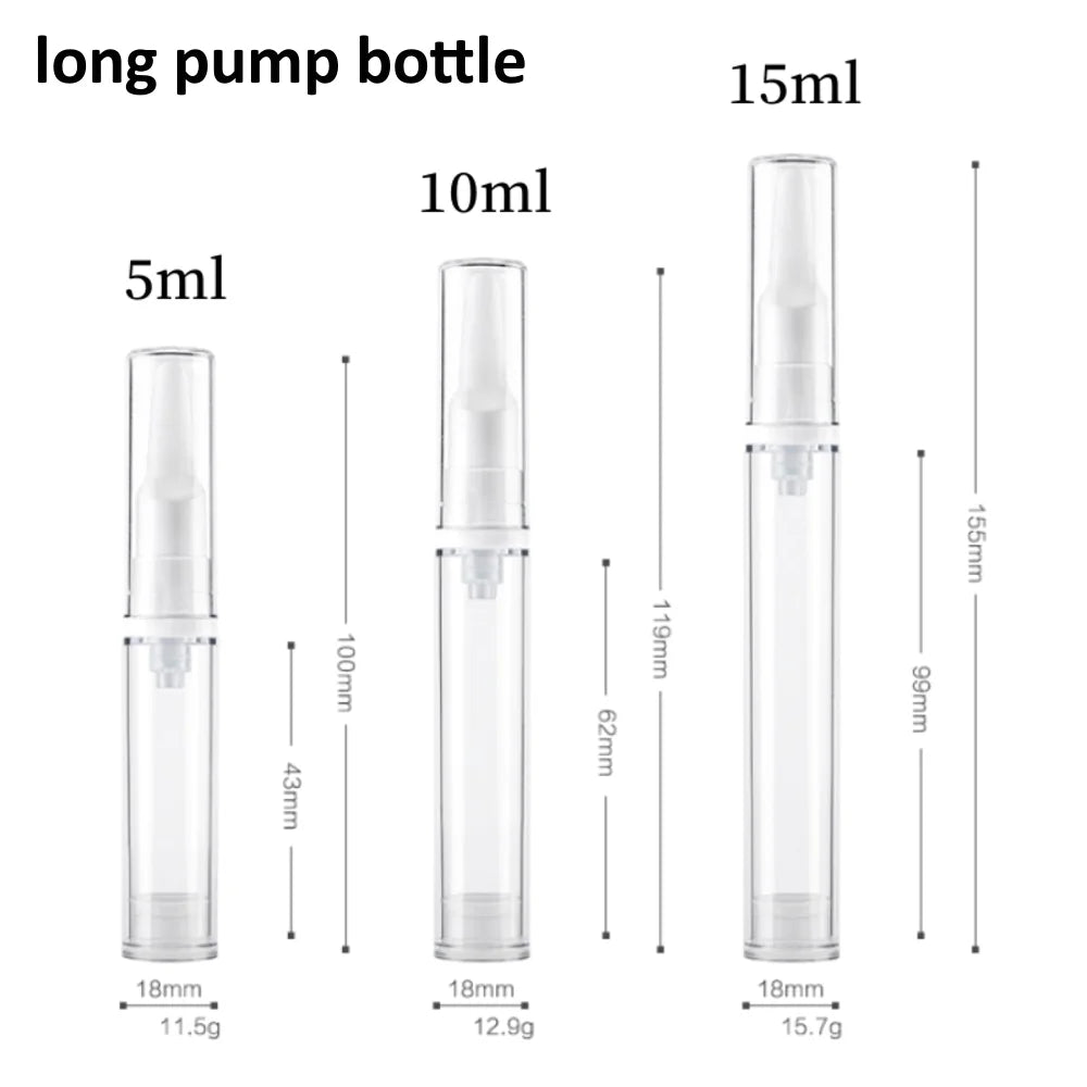 Vacuum Pump Bottle – Refillable Cosmetic Container for Travel Skincare