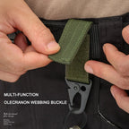 Tactical Nylon Webbing Carabiner – Heavy Duty Keychain for Outdoor Camping