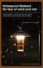 3-in-1 LED Camping Light – Multifunctional USB Rechargeable Tent Lantern