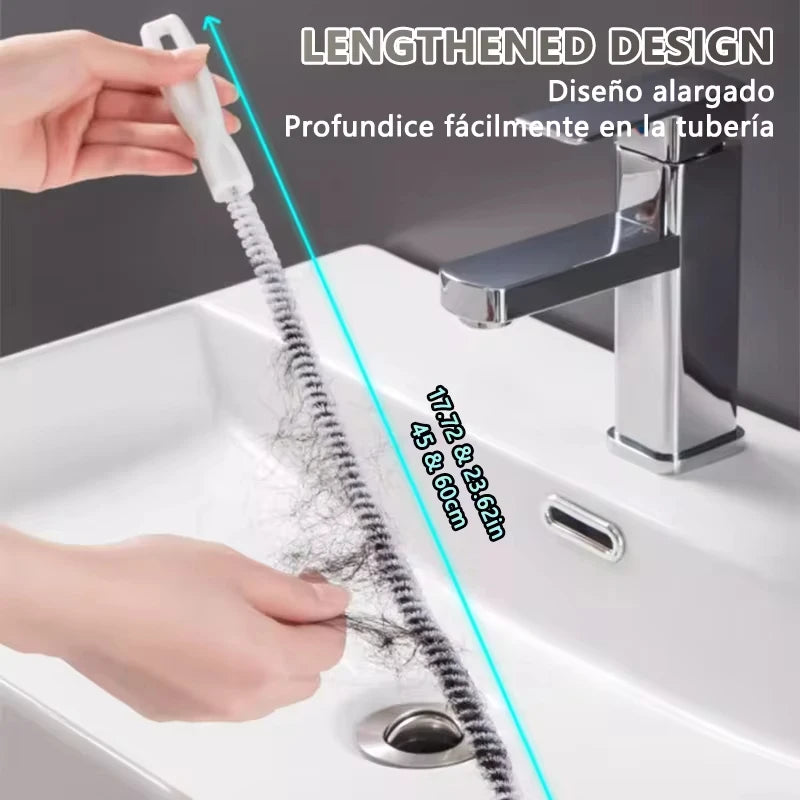 Flexible Pipe Dredging Brush – Long Reach Sewer Cleaner for Sink Clogs