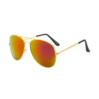 Kids Pilot Sunglasses – Reflective Metal Aviator Glasses for Boys and Girls