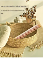 Handmade Woven Vine Cat Bed – Washable Seasonal Pet Nest for Winter Comfort
