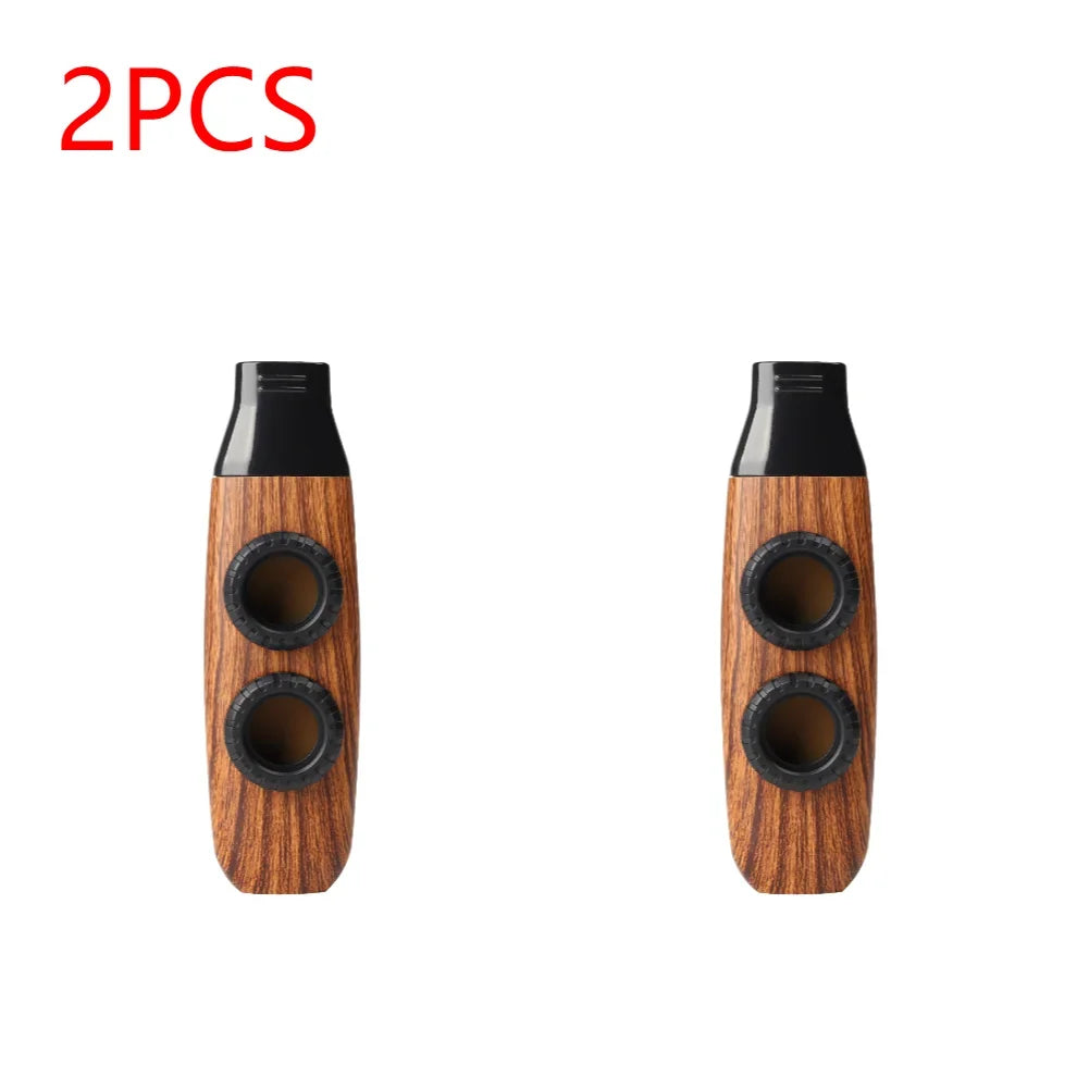 Double Hole Metal Kazoo – Adjustable Membrane Instrument for Kids Music