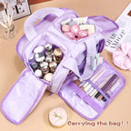 Portable Travel Makeup Bag – Large Capacity Organizer for Cosmetic Storage