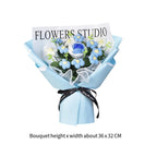 Handmade Crochet Flower Bouquet – Knitted Floral Decor for Gift Giving