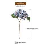 Artificial Silk Hydrangea – Realistic Flower Stem for Wedding Decor