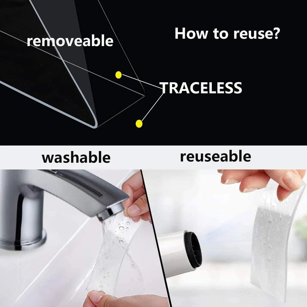 Transparent Nano Tape – Waterproof Reusable Adhesive for Home Improvements