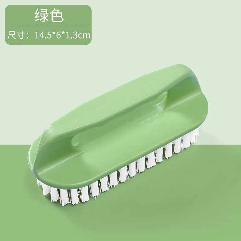 Hard Bristle Laundry Brush – Plastic Scrubbing Tool for Shoes and Clothes