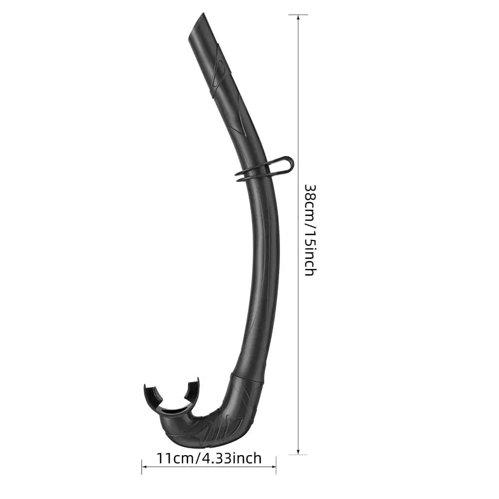 Foldable Silicone Diving Snorkel – Portable Breathable Tube for Freediving