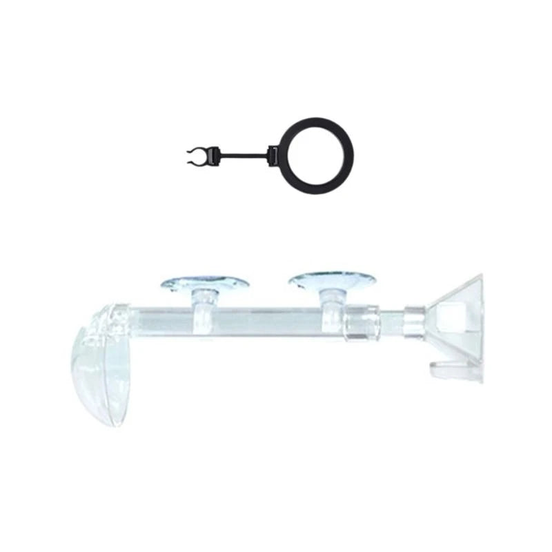 Acrylic Shrimp Feeding Tube – Transparent Dish Set for Aquarium Tanks