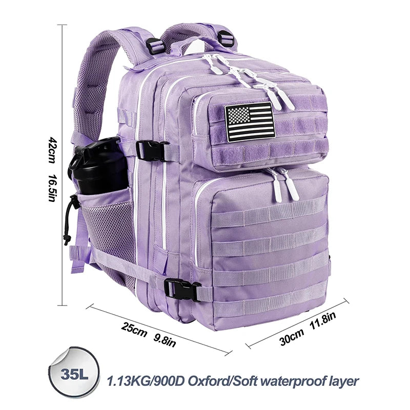 35L Tactical Gym Backpack – Durable Sports Rucksack for Fitness and Travel