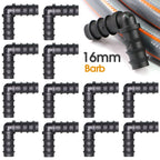 16mm Barbed Elbow Connectors – Irrigation Fittings for Greenhouse Watering