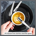 Stainless Steel Espresso Spoons – Small Demitasse Silverware for Coffee Shops