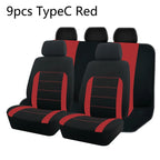 Universal Polyester Car Seat Cover Set – Bicolor Protector for Auto Interior