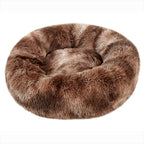 Plush Round Pet Bed – Soft Warm Nest for Large and Medium Dogs or Cats
