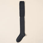 Thigh High Socks – Solid Color Japanese Style for Casual Women Fashion