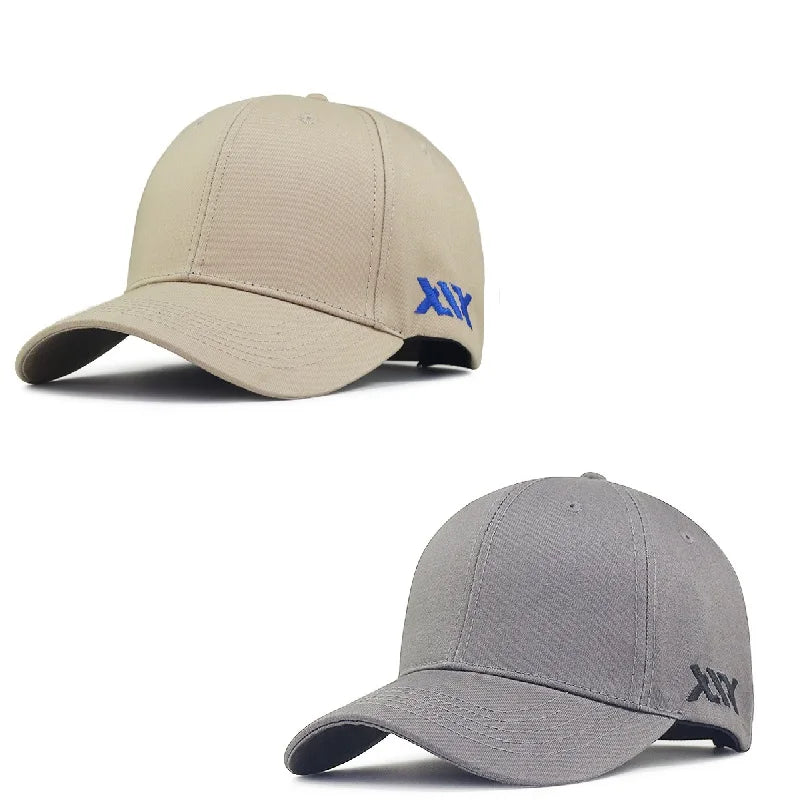 Oversized Cotton Baseball Cap – Adjustable Large Fit for Men and Women