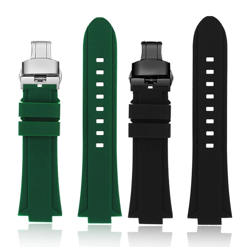 Rubber Watch Strap – Silicone Diving Band for Oris Aquis Series