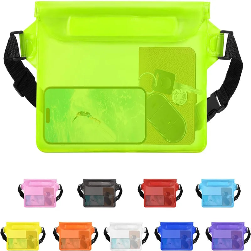 Waterproof Dry Waist Bag – Floating Pouch for Swimming Diving and Boating