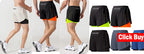 2-in-1 Men's Athletic Pants – Training Trousers for Gym Fitness Running