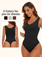 Seamless Tummy Control Bodysuit – Open Crotch Fajas for Women Shapewear