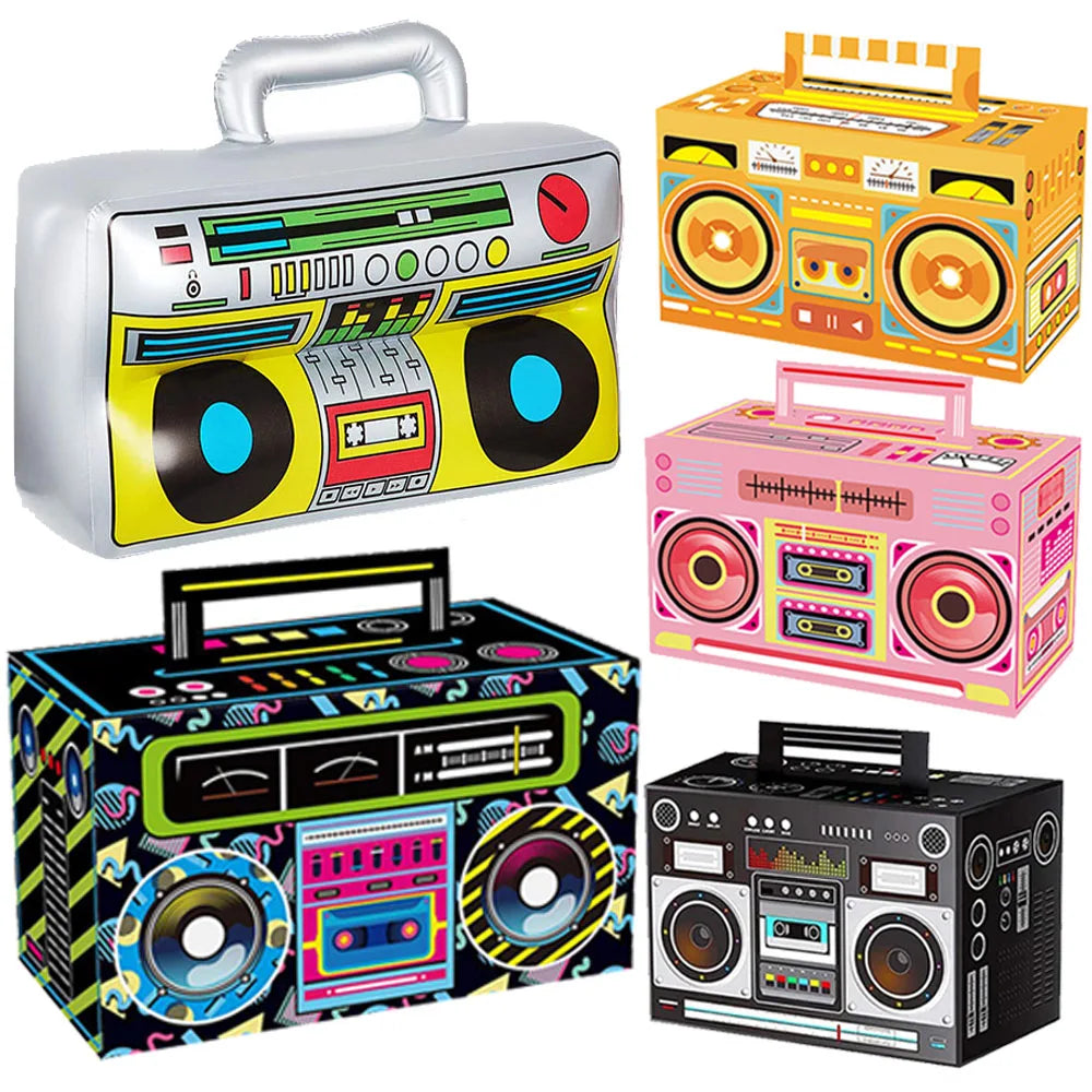 Retro Boom Box Candy Boxes – Paper Gift Containers for 80s 90s Hip Hop Parties
