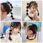 Colorful Nylon Hair Ties – Elastic Ponytail Holders for Kids Hair Styling