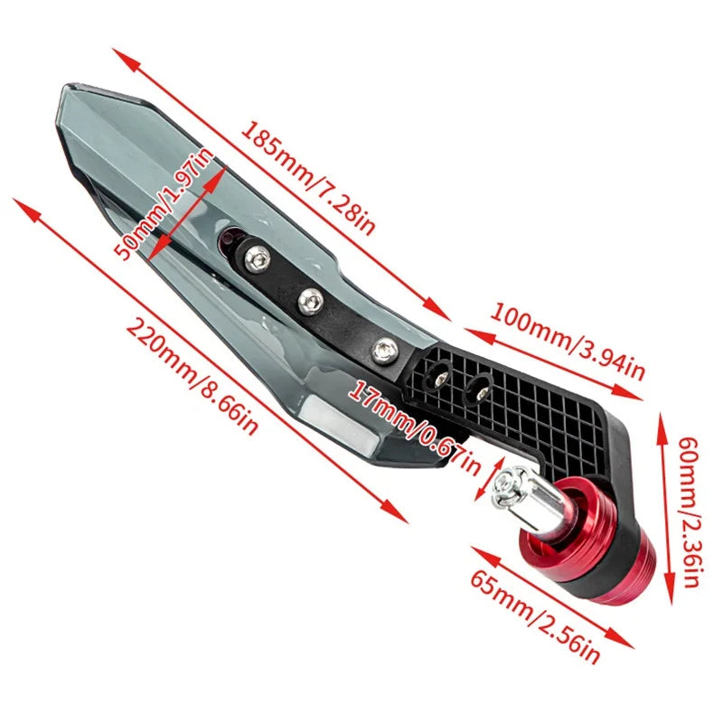 Alloy Handguard Shields – Protective Wind Deflectors for Off-road Motorcycles