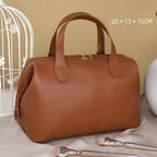 Large PU Travel Cosmetic Bag – Waterproof Toiletry Organizer for Makeup