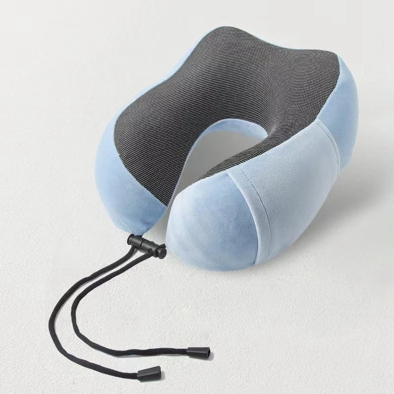 U-Shaped Memory Foam Neck Pillow – Cervical Orthopedic Support for Travel