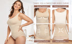 Plus Size Shaper Cami – Built-in Bra Compression Tank for Tummy Control