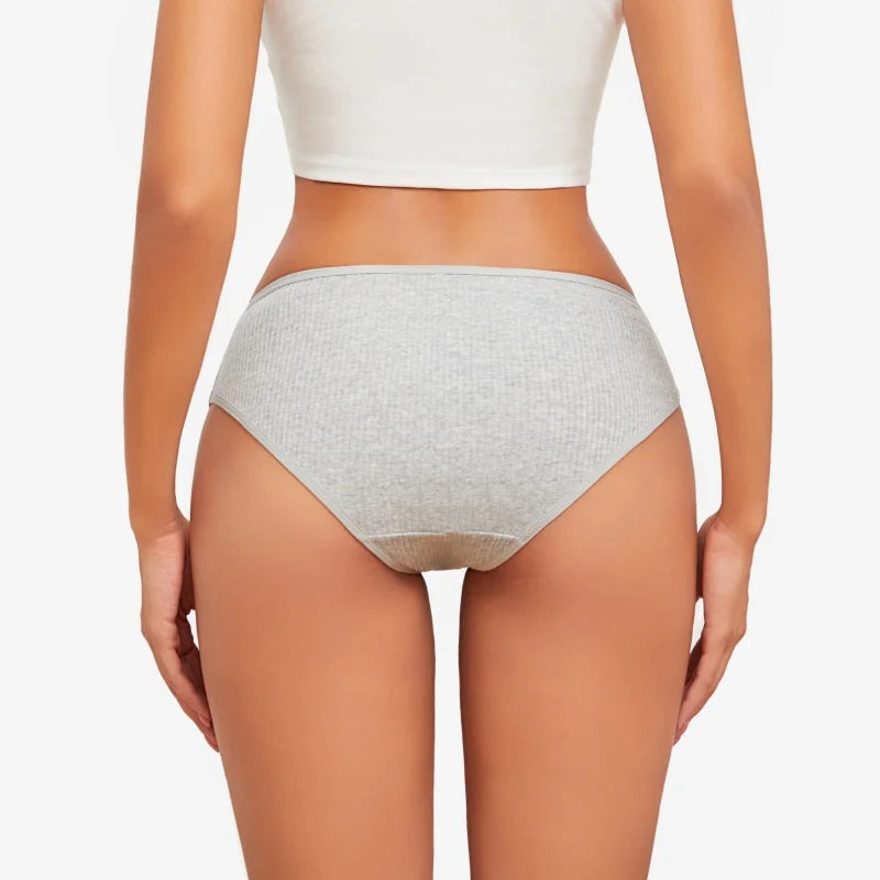 Cotton Briefs – Soft Striped Low Rise Underwear for Women