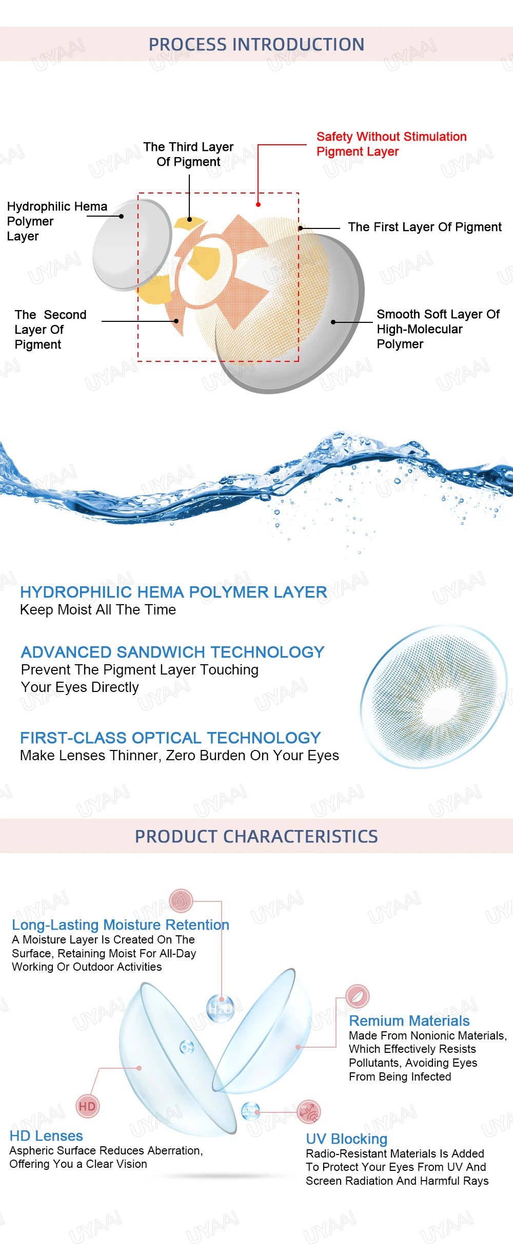 Color Contact Lenses – Natural 14.5mm Big Black and Brown Pupils for Beauty Makeup
