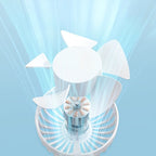 Portable Mini Handheld Fan – Rechargeable LED USB Cooler for Desk and Travel