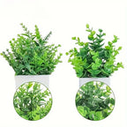 Artificial Potted Bonsai Tree – Realistic Green Plant for Home Office Decor