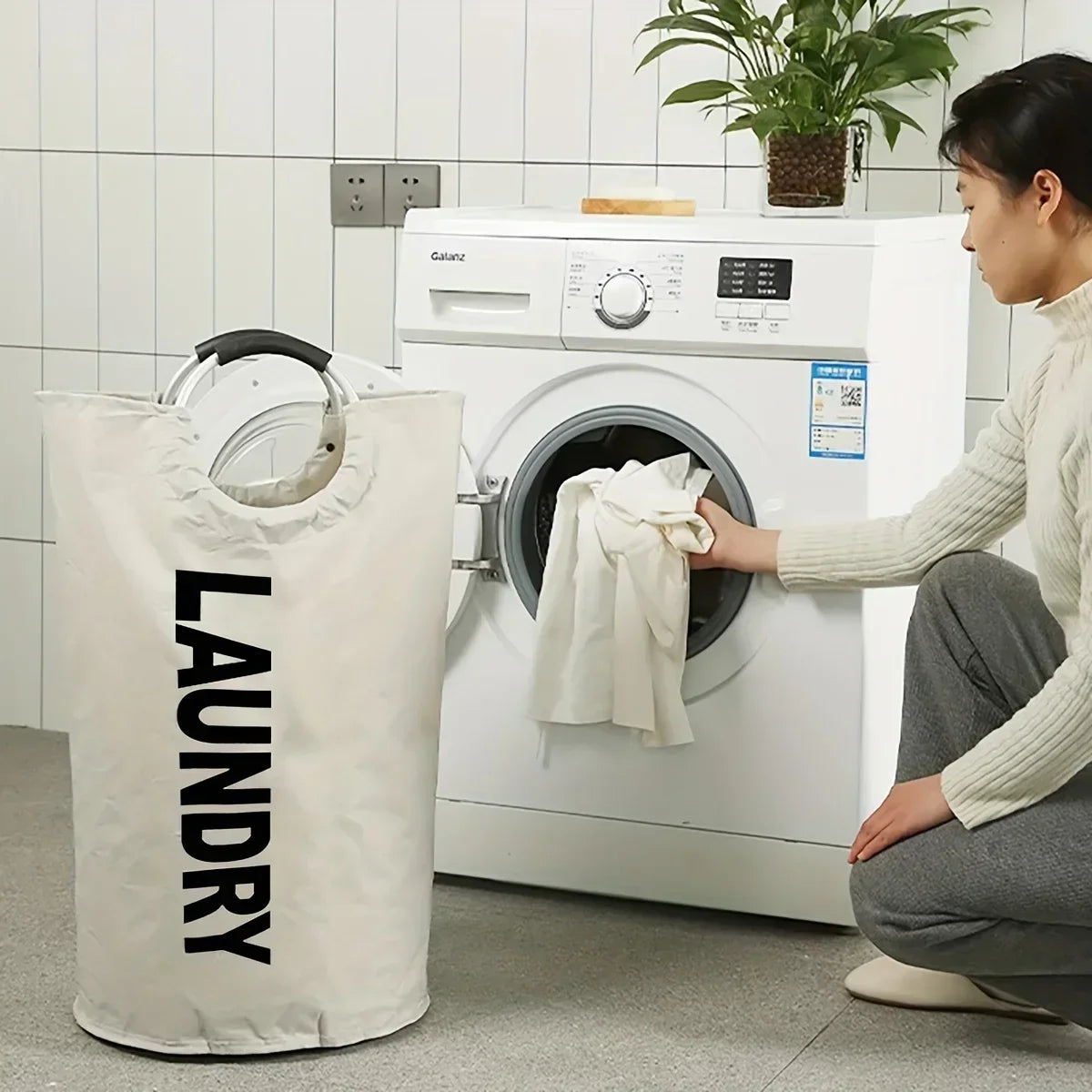 Foldable Oxford Laundry Basket – Large Capacity Organizer for Dorm Rooms