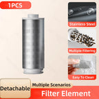 Stainless Steel Water Filter – Detachable Brass Prefilter for Bathroom Plumbing