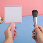 Handheld Square Makeup Mirror – Portable Vanity Mirror for Salon and Travel