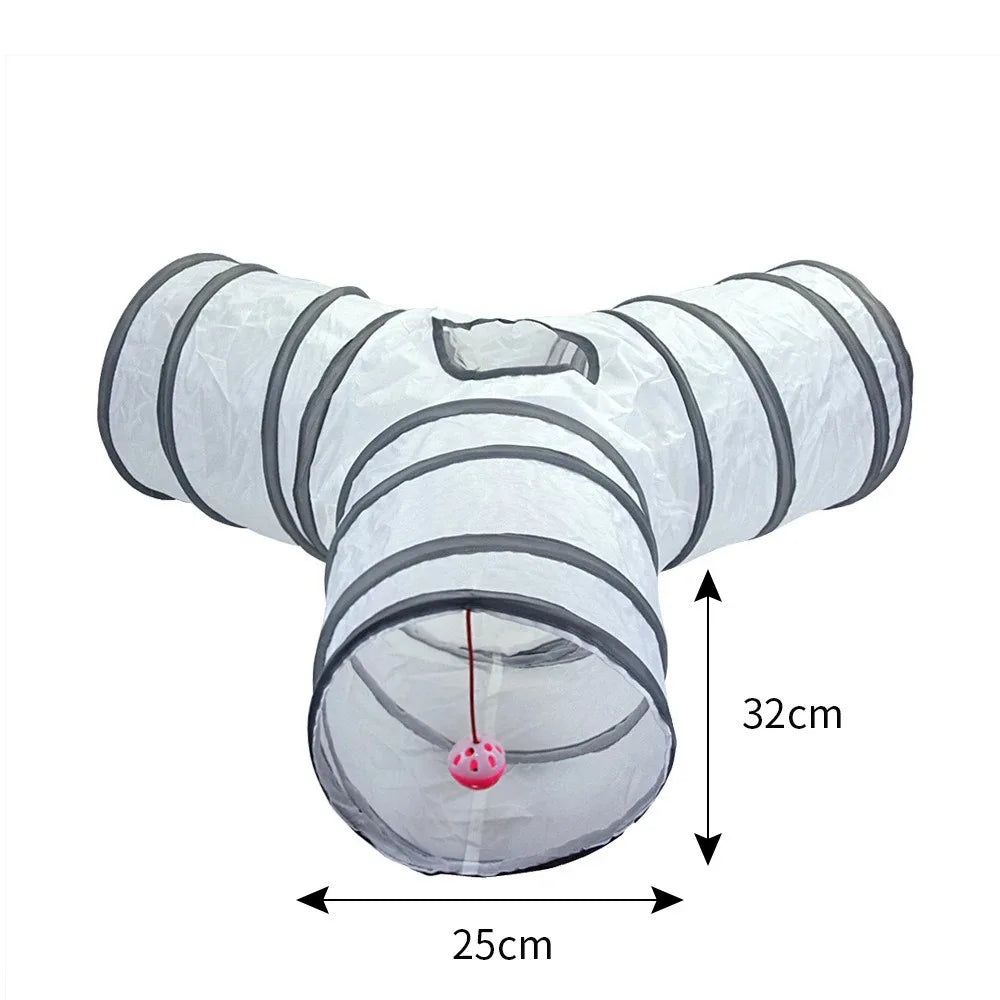 Collapsible Cat Tunnel – Interactive Play Tube for Indoor Pet Exercise