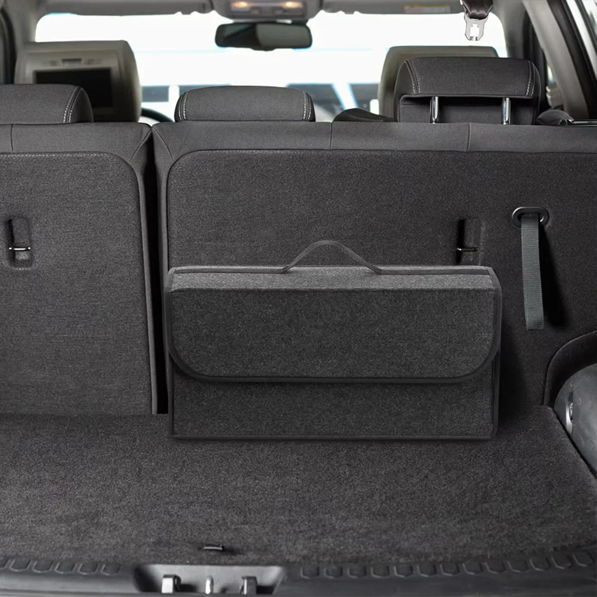 Enlarged Felt Car Storage Box – Thickened Organizer for Vehicle Essentials