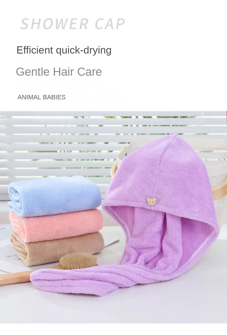 Microfiber Hair Drying Turban – Super Soft Absorbent Towel for Bath and Gym