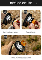 Camping Stove Adapter – Gas Cylinder Valve Converter for Outdoor Cooking