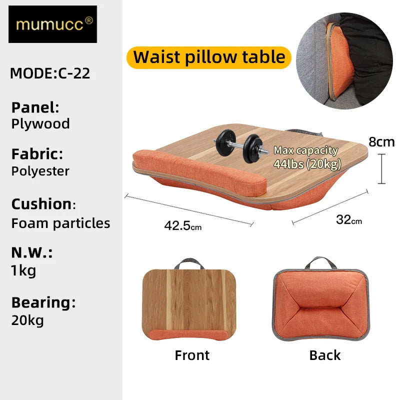 Ergonomic Waist Support Cushion – Lumbar Backrest for Office Computer Chair