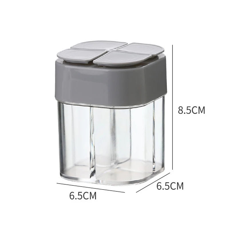 Plastic Spice Container Set – Portable Seasoning Jar for Outdoor Camping BBQ