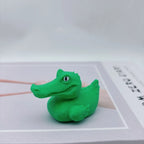 3D Printed Animal Figurines – Shark and Duck Desk Decor for Office Gifts