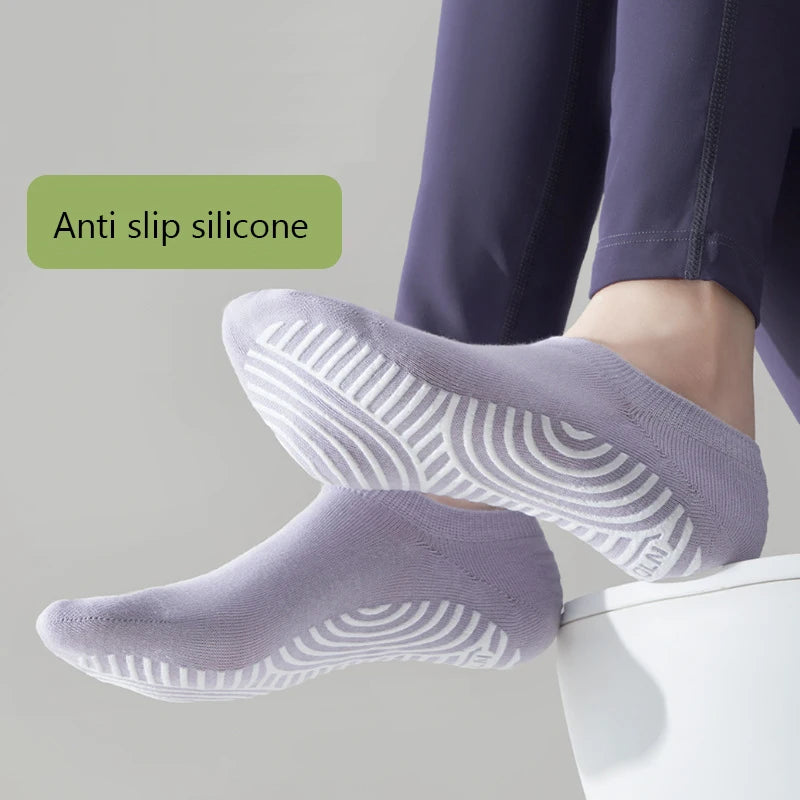 Anti-slip Cotton Yoga Socks – Breathable Pilates Ballet Grips for Women Gym
