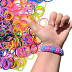 Elastic Loom Bands – Colorful DIY Jewelry Making Kit for Kids Crafts